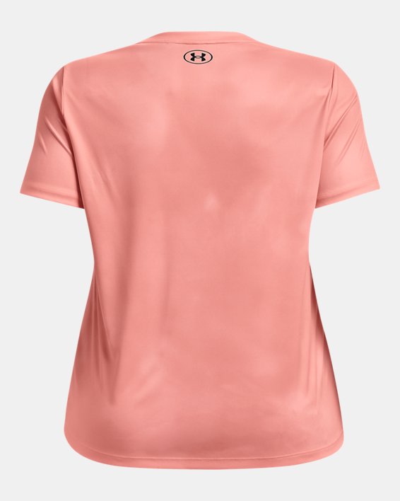 Camiseta manga corta con cuello en V UA Velocity Printed para mujer, Pink, pdpMainDesktop image number 5